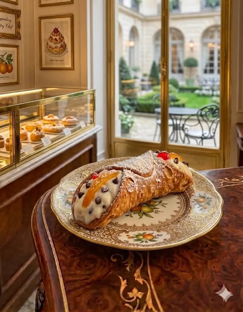 Fresh Italian pastries and cannoli