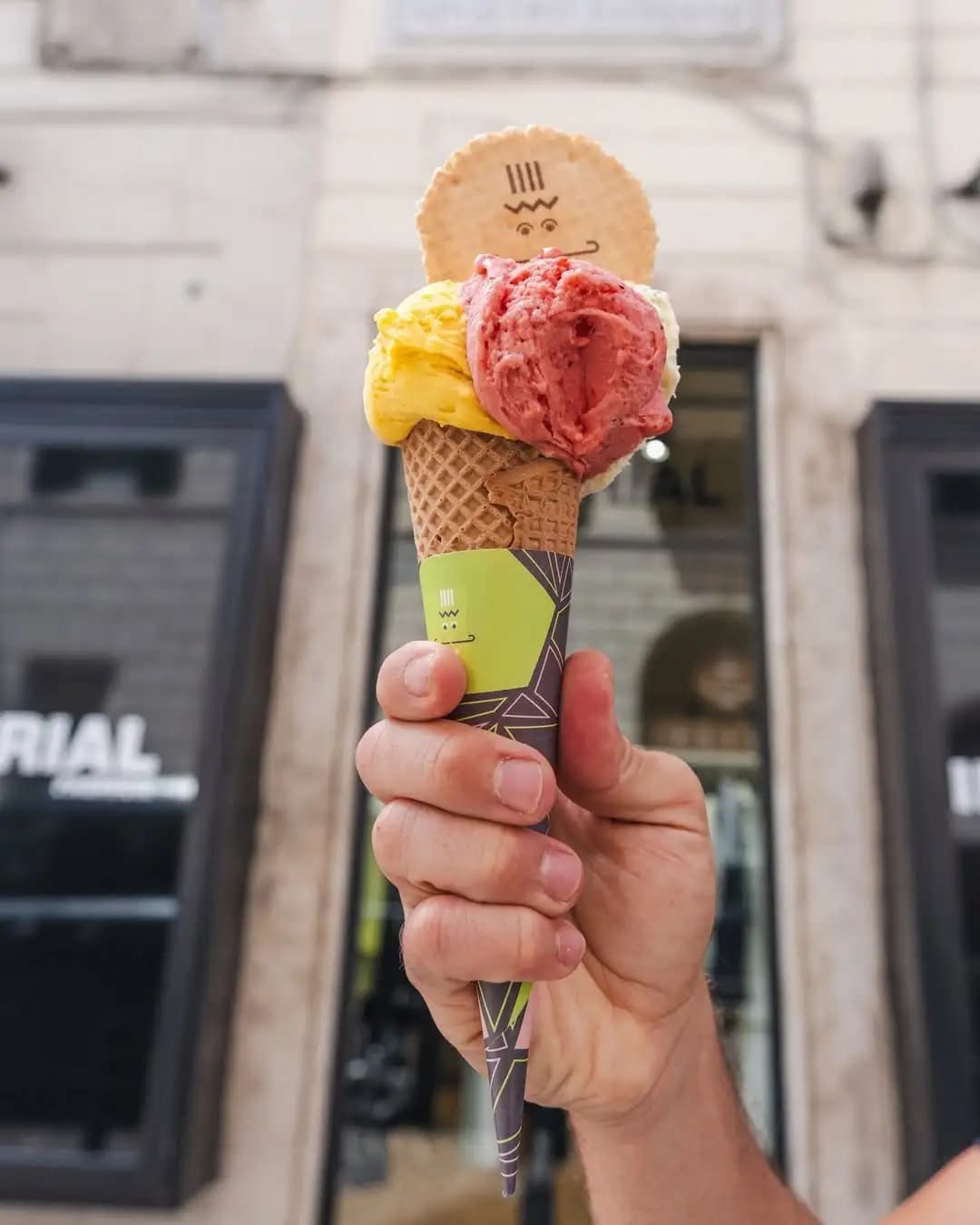Gelato cone at The Gelatist